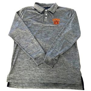 Chiliwear Auburn Tigers Embroidered Logo Polo Long Sleeve SZ L